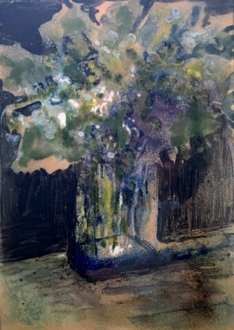 View artwork titled NOCTURNE IN BLUE GLASS