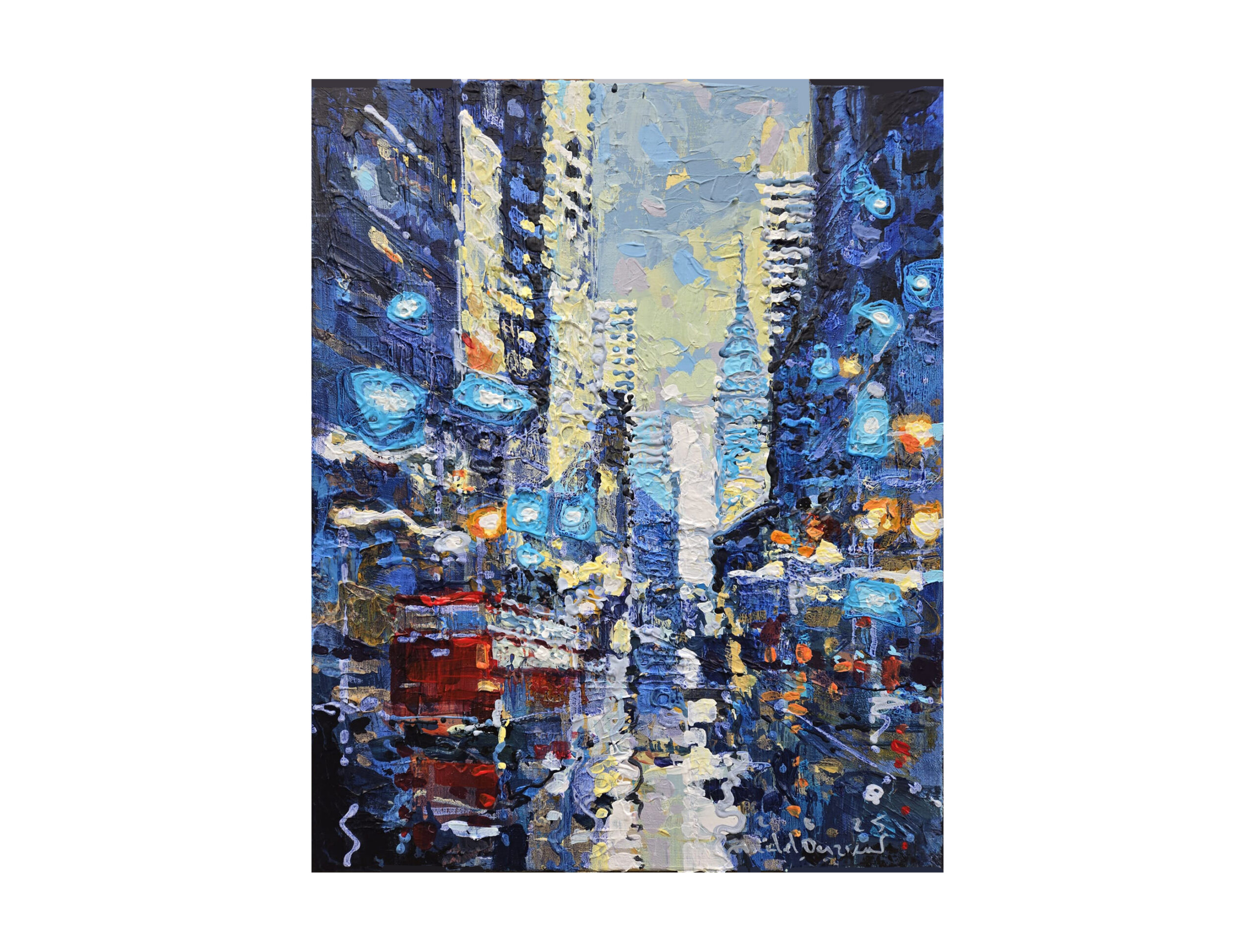 Michael Ouzikov - Double Decker-20x16-Acrylic on canavas