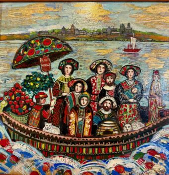 View artwork titled LOOKING UP TO A NEW COUNTRY