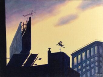 View artwork titled Skyline, Old Neighborhood