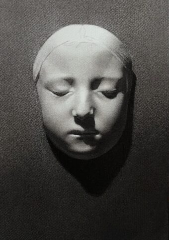 View artwork titled Cast Drawing Of A Young Girl Face Mask