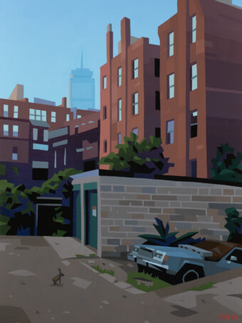View artwork titled A South End Bunny