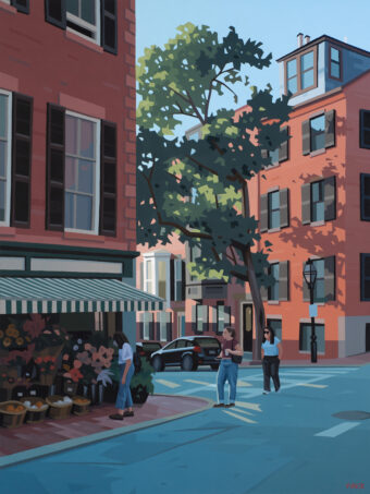View artwork titled The Flower Shop