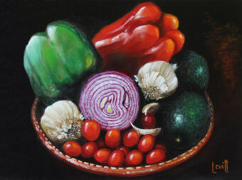 View artwork titled Rainbow Veggies