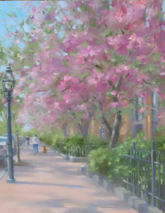View artwork titled Springtime in the City