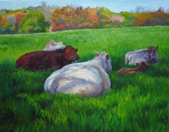 View artwork titled Tufts Cows #1