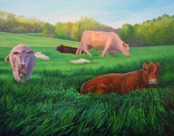 View artwork titled Tufts Cows #2