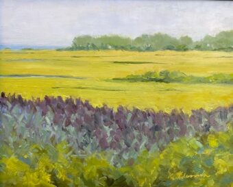 View artwork titled Hazy Day on the Marsh