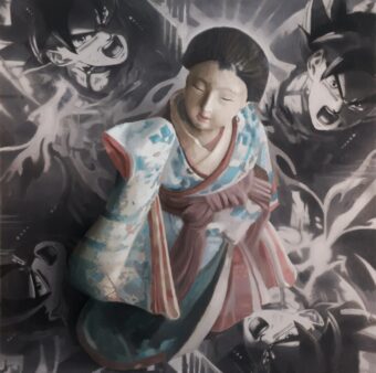 View artwork titled Japanese Statuette with Goku