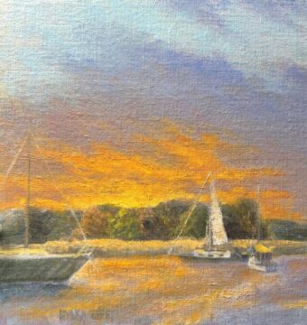 View artwork titled Coastal Evening