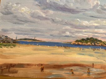 View artwork titled By the seaside