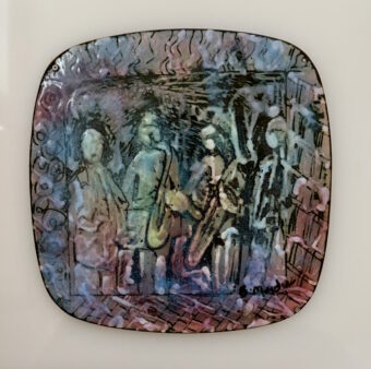 View artwork titled Jazz Saxophones