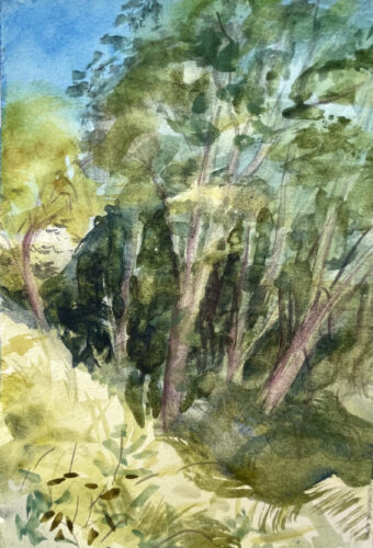 View artwork titled Summer Hillside