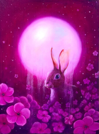 View artwork titled Pink Moon