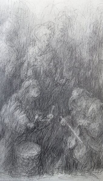 View artwork titled Muzikantai