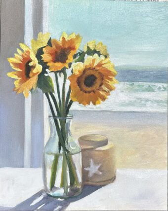 View artwork titled Sunflowers by the Sea