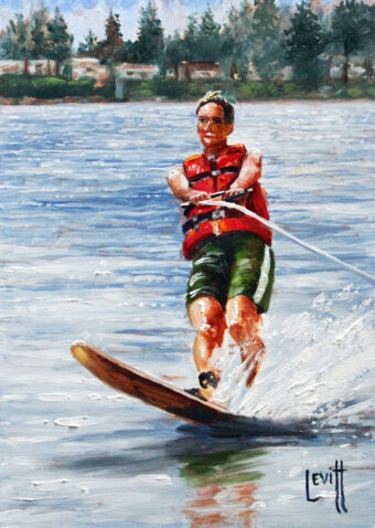View artwork titled The Waterskier