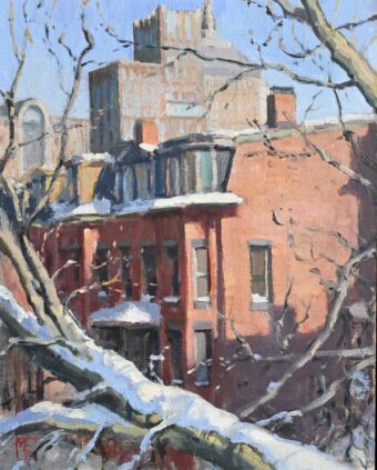 View artwork titled South End Snow Bough
