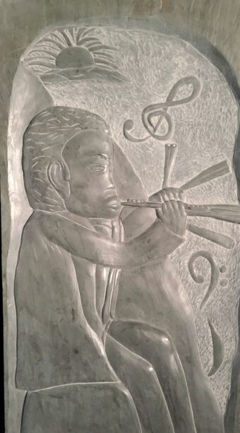 View artwork titled Horn Player