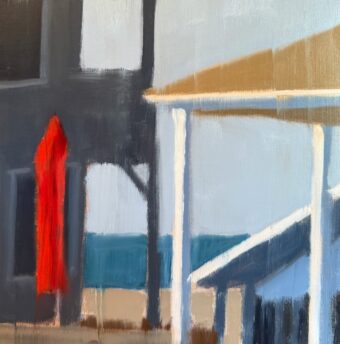 View artwork titled Red Umbrella