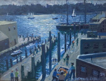 View artwork titled Harbor Morning Gloucester