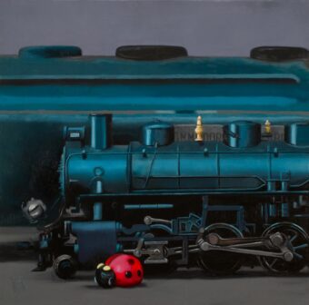 View artwork titled Little Red And Big Blue
