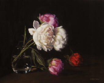 View artwork titled Garden Peonies