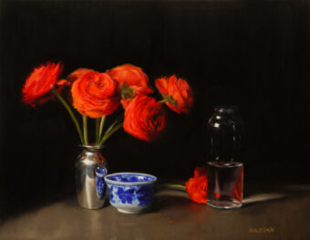 View artwork titled Red Ranunculi