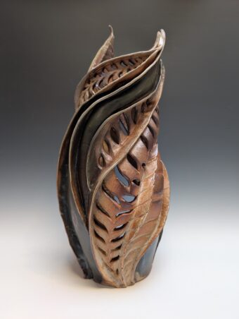 View artwork titled Winter Leaves Afloat
