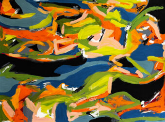 View artwork titled #164 Furling am Flussufer (Spring on the River’s Edge)