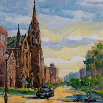 View artwork titled Newbury Street