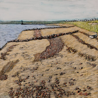 View artwork titled August Morning, Sagamore Beach (Looking South)