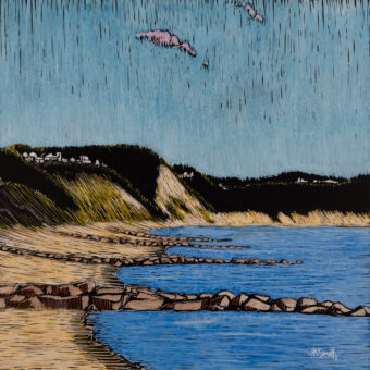View artwork titled August Morning, Sagamore Beach (Looking North)