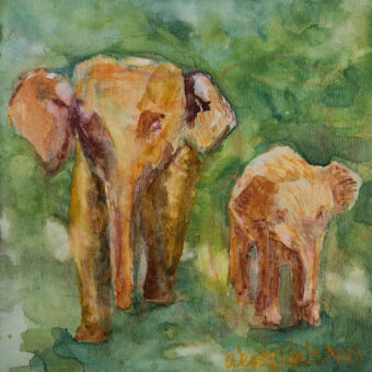 View artwork titled Elephants on Parade