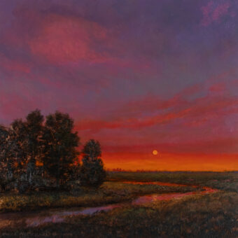 View artwork titled Fieldways Dusk