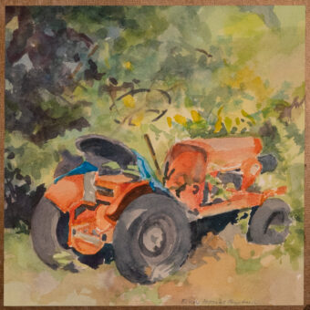 View artwork titled The Old Tractor